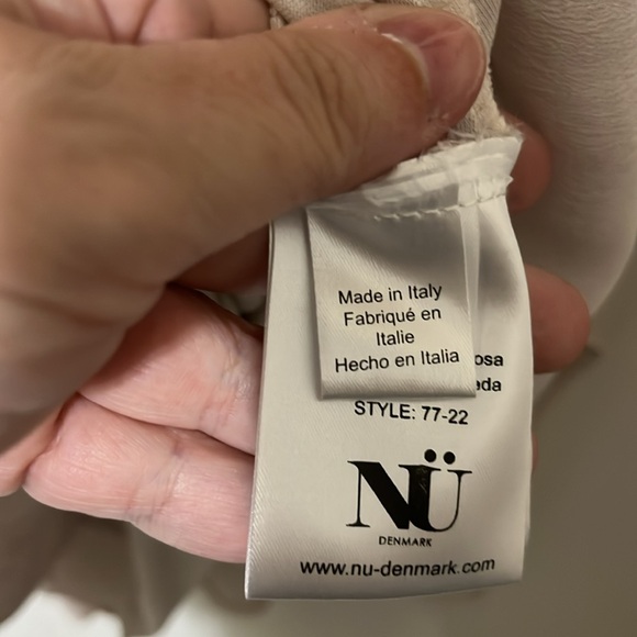 NU Denmark 30% Silk Pink Faux Wrap Dress a231 - Picture 4 of 6